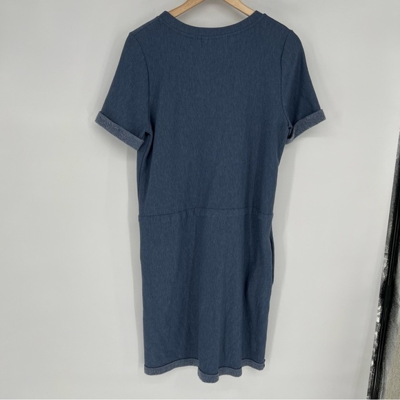 Sinuous Blue Tie‎ Waist Tshirt Dress - Picture 8 of 10